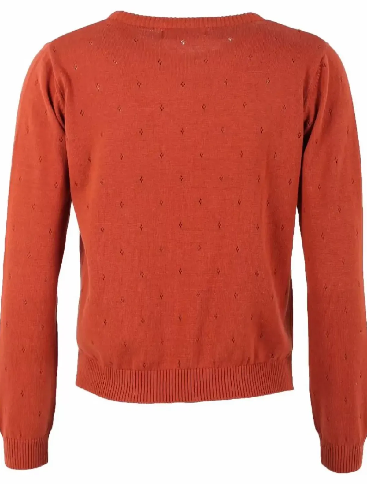 Danefæ Strickwaren>Danepearly Hole Knit Sweater Rust