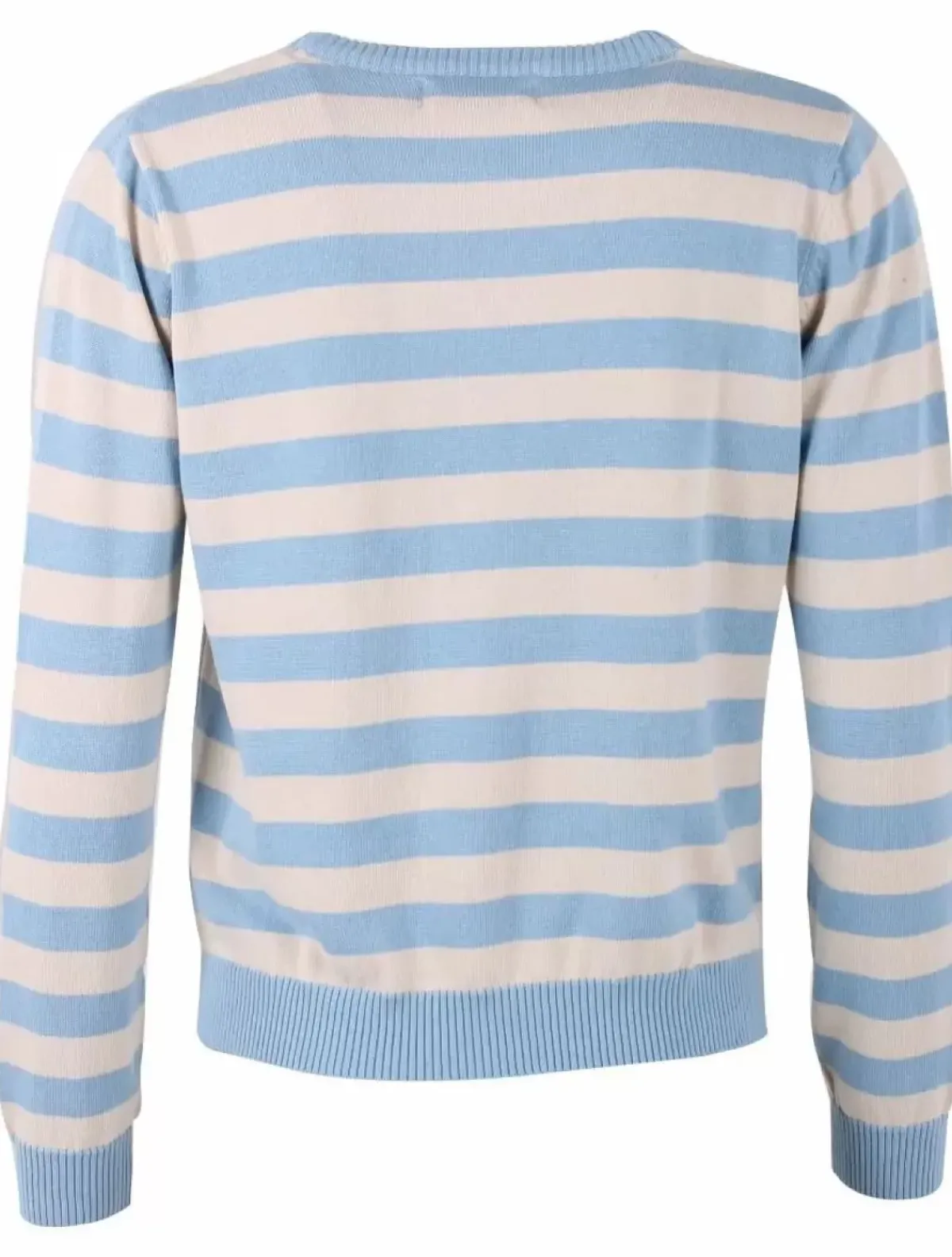 Danefæ Strickwaren>Danepearly Pearl Knit Sweater Lt Blue/Chalk