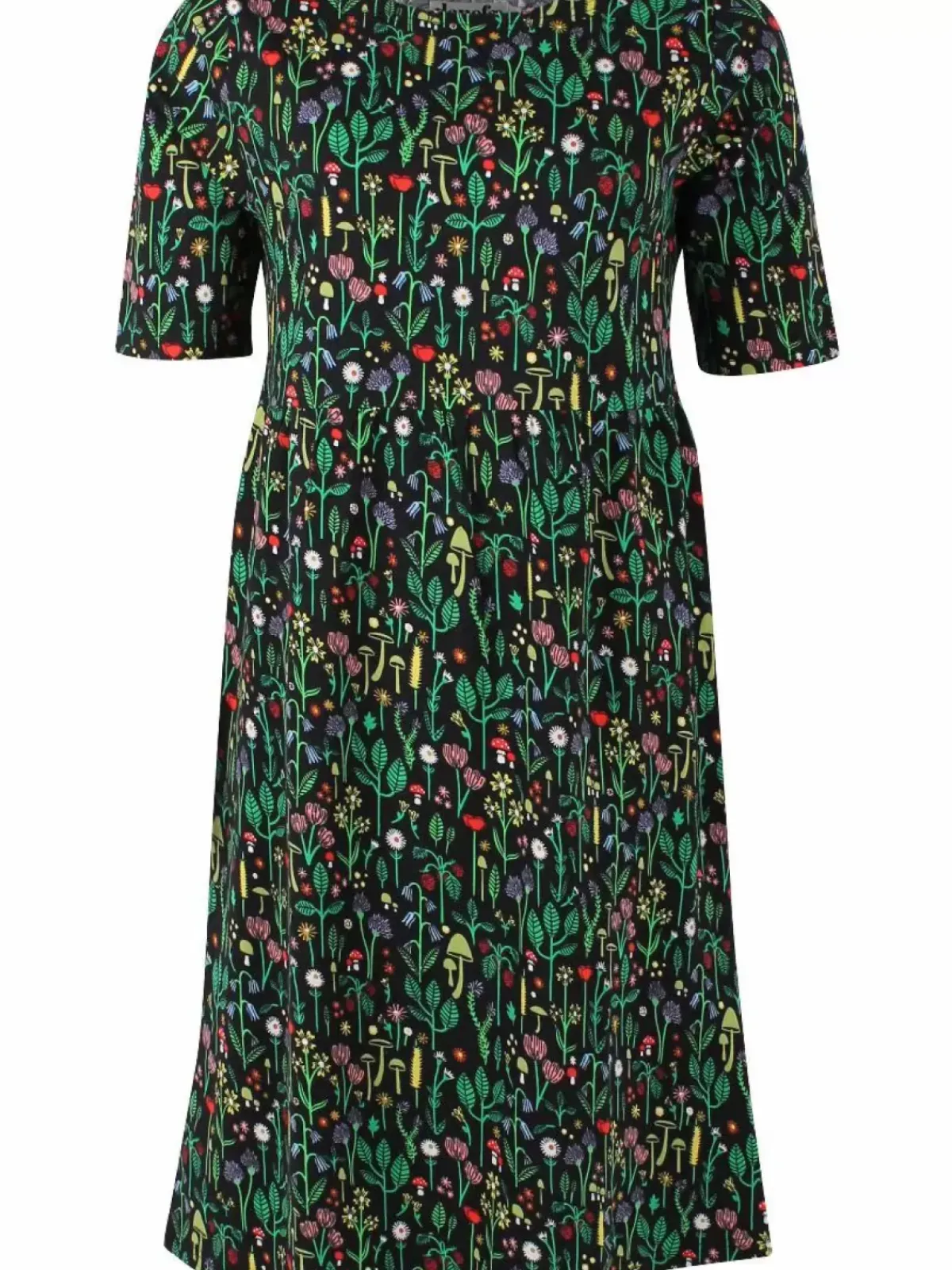 Danefæ Kleider>Danepoppy Dress Black Botanical