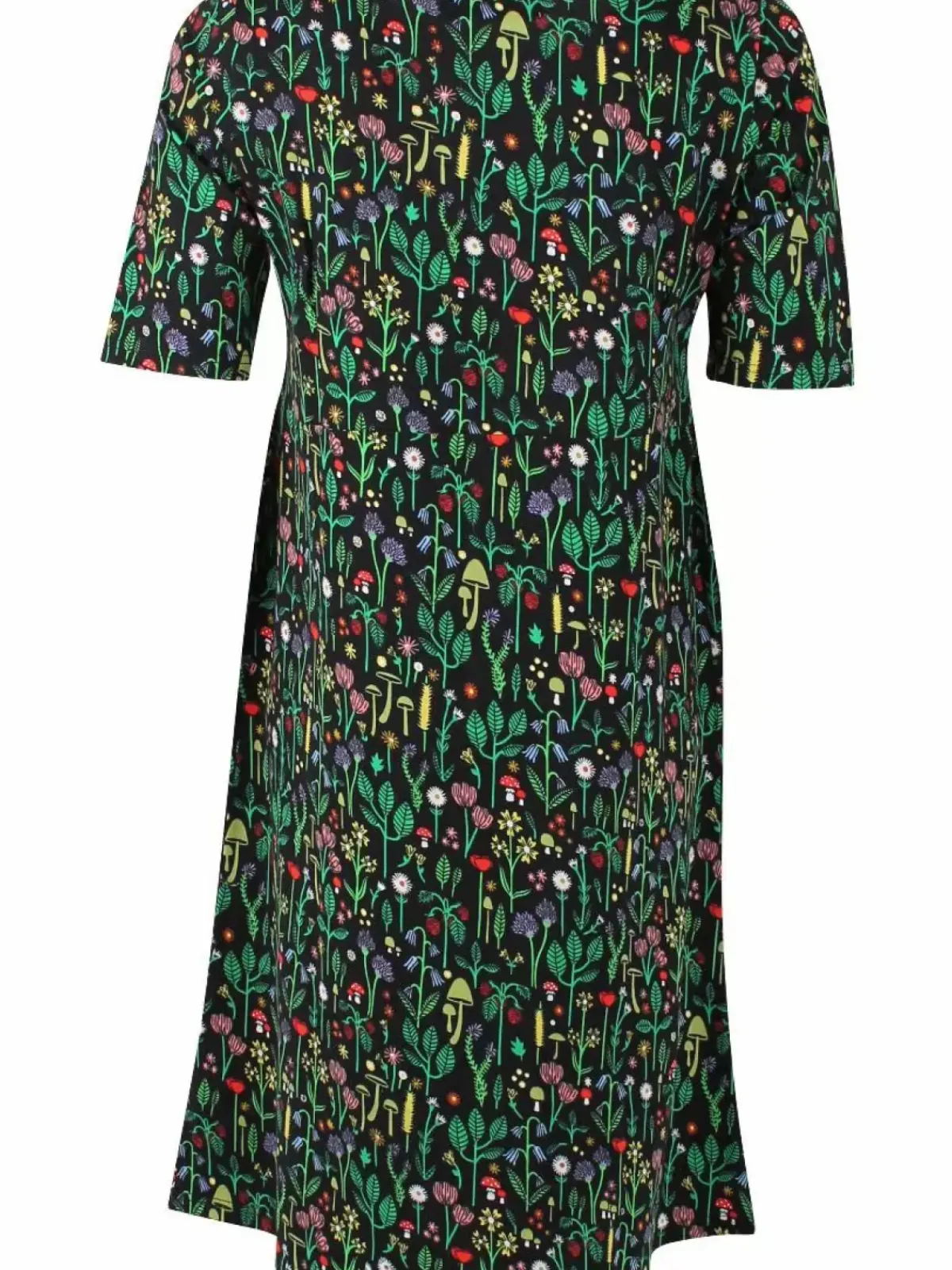 Danefæ Kleider>Danepoppy Dress Black Botanical