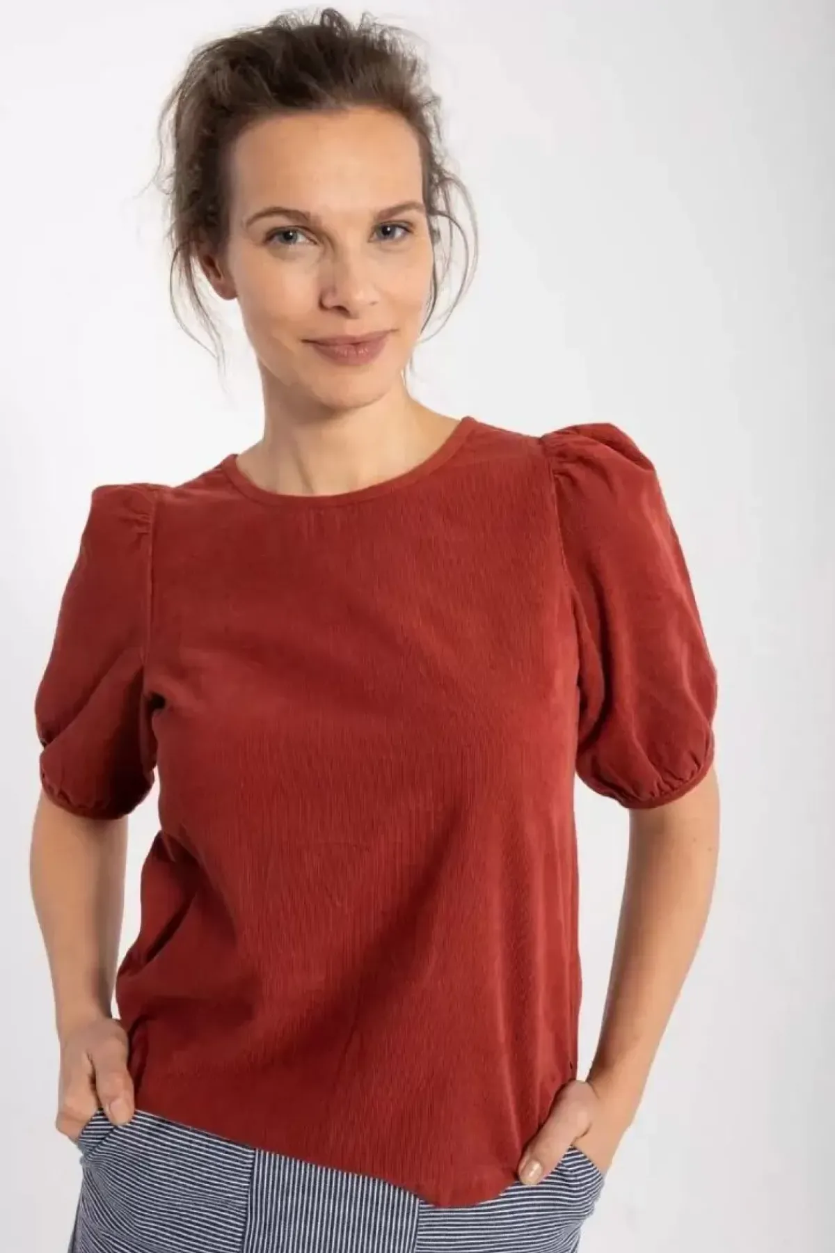 Danefæ Blusen>Daneprosecco Cord Shirt Old Rose