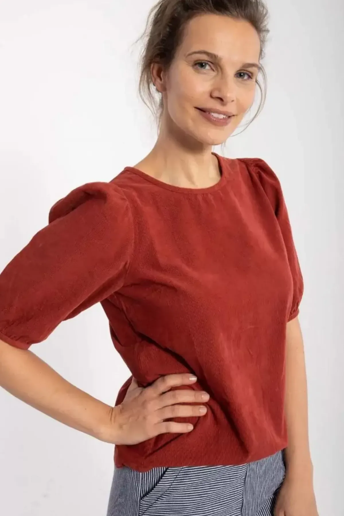 Danefæ Blusen>Daneprosecco Cord Shirt Old Rose