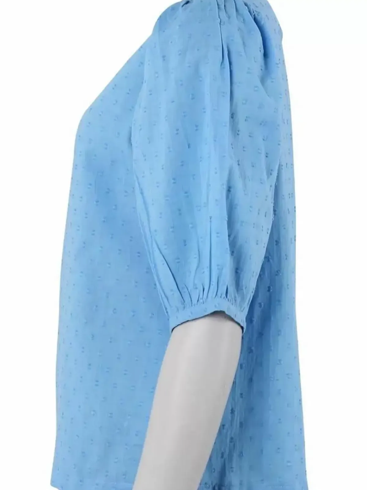Danefæ Blusen>Daneprosecco Cotton Dot Shirt Ice Blue