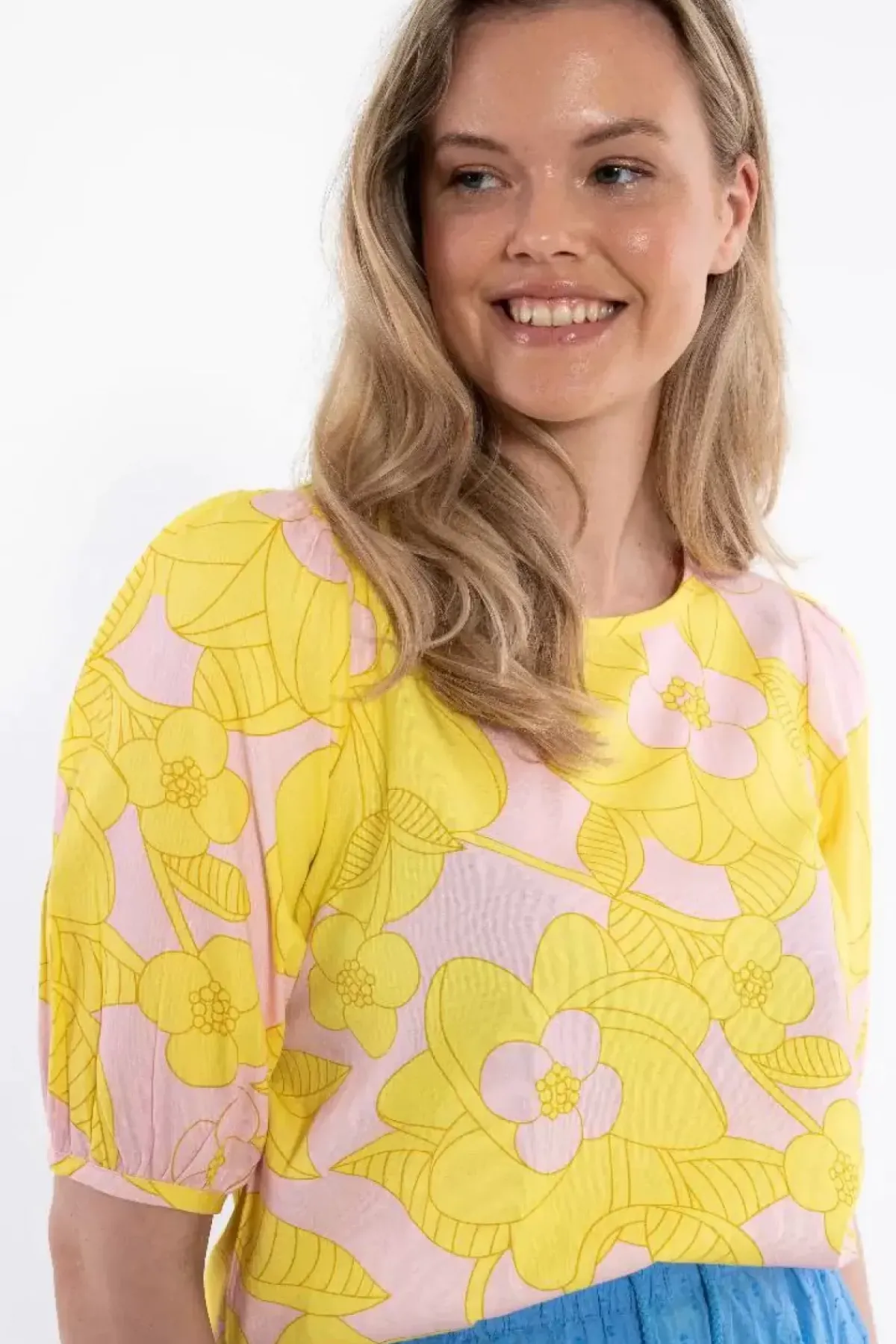 Danefæ Blusen>Daneprosecco Shirt Light Pink Bloom Boom
