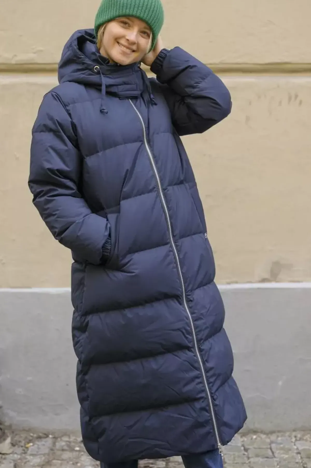 Danefæ Winterjacken>Danepuffin Down Winter Coat Dk Navy