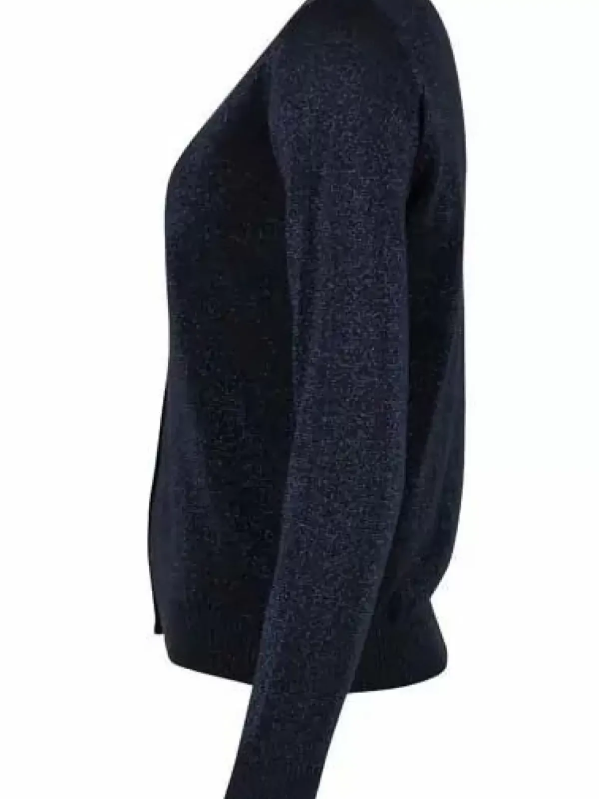 Danefæ Cardigan>Danesaga Glitter Cardigan Dk Navy Glitter