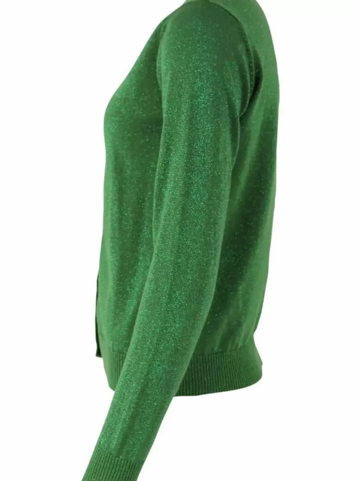 Danefæ Cardigan>Danesaga Glitter Cardigan Fall Jungle W. Green Glitter