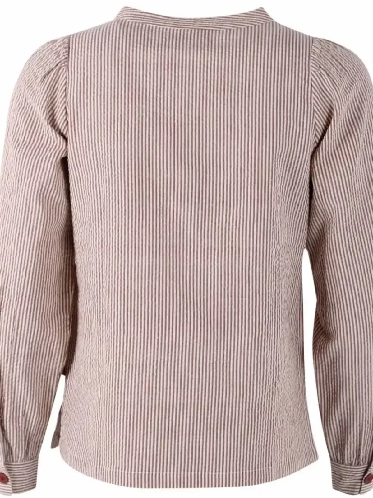 Danefæ Blusen>Danesanna Poplin Shirt Brick/Chalk