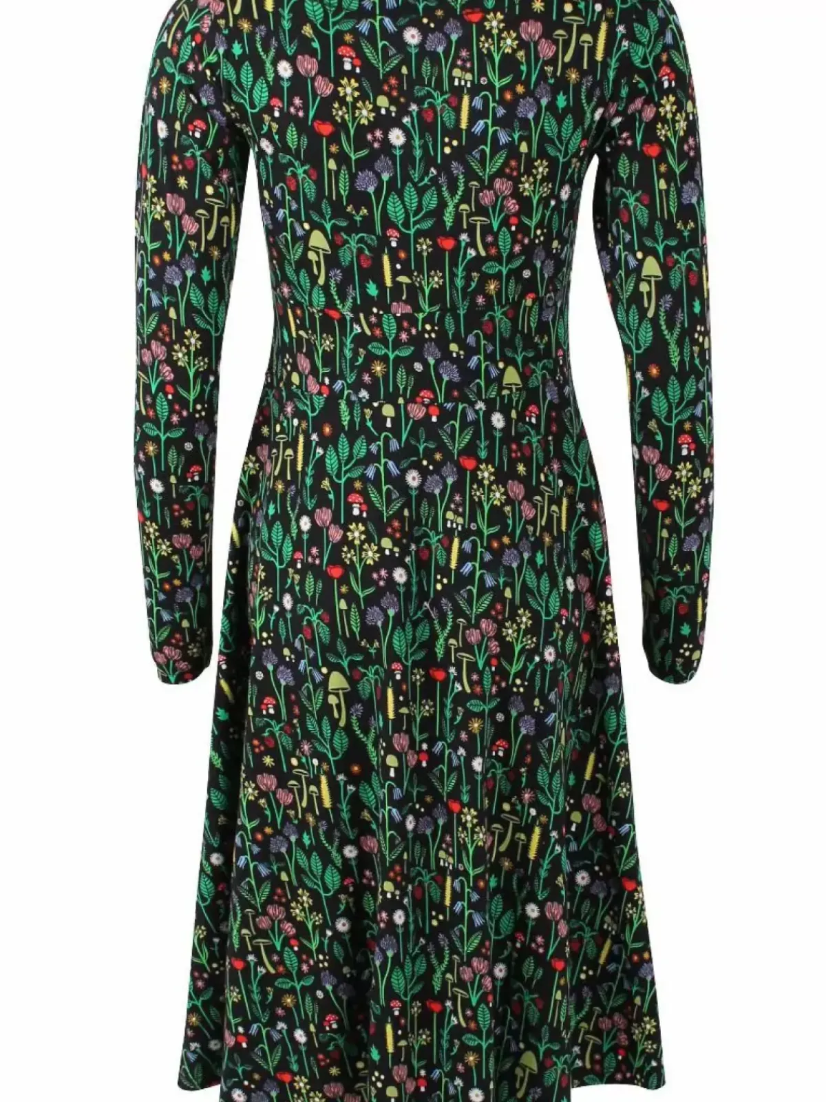 Danefæ Kleider>Danesigrid Cotton Dress Black Botanical