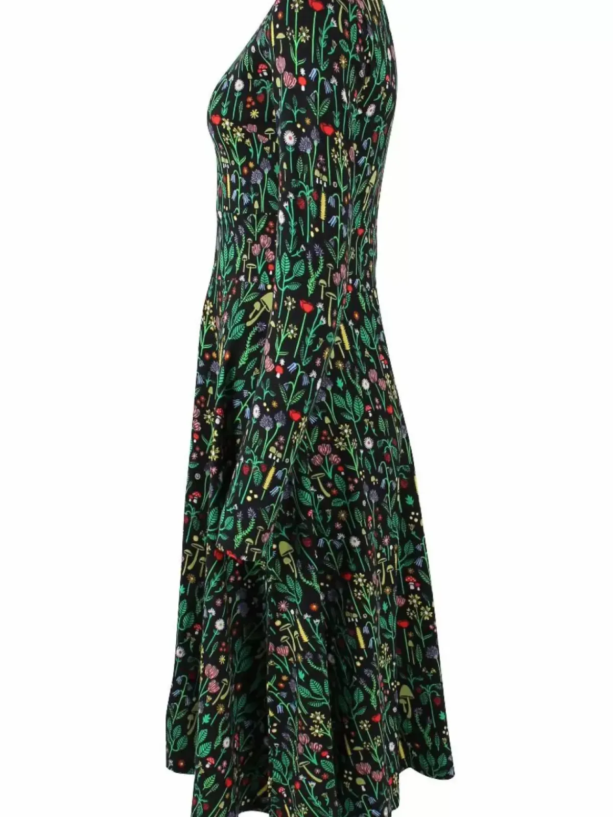 Danefæ Kleider>Danesigrid Cotton Dress Black Botanical
