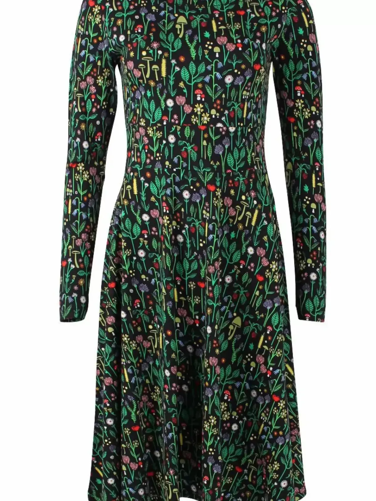 Danefæ Kleider>Danesigrid Cotton Dress Black Botanical
