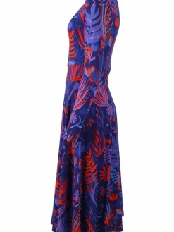 Danefæ Kleider>Danesigrid Viscose Dress Deep Marine Walkabout