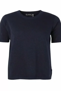 Danefæ Strickwaren>Danesilver Sweater Glitter Tee Dk Navy Glitter