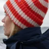 Danefæ Mützen/Hute>Danesofty Beanie Bright Red/Chalk