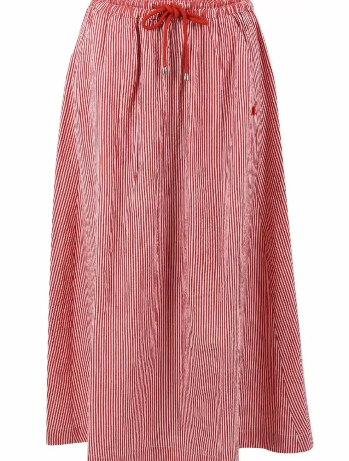 Danefæ Röcke>Danespresso Searsucker Skirt Bright Red/Chalk