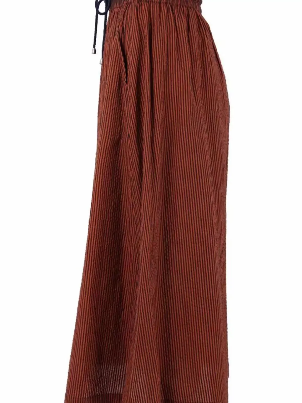 Danefæ Röcke>Danespresso Searsucker Skirt Rust/Dark Navy