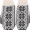 Danefæ Handschuhe>Danestay Warm Wool Mittens White/Dk Grey