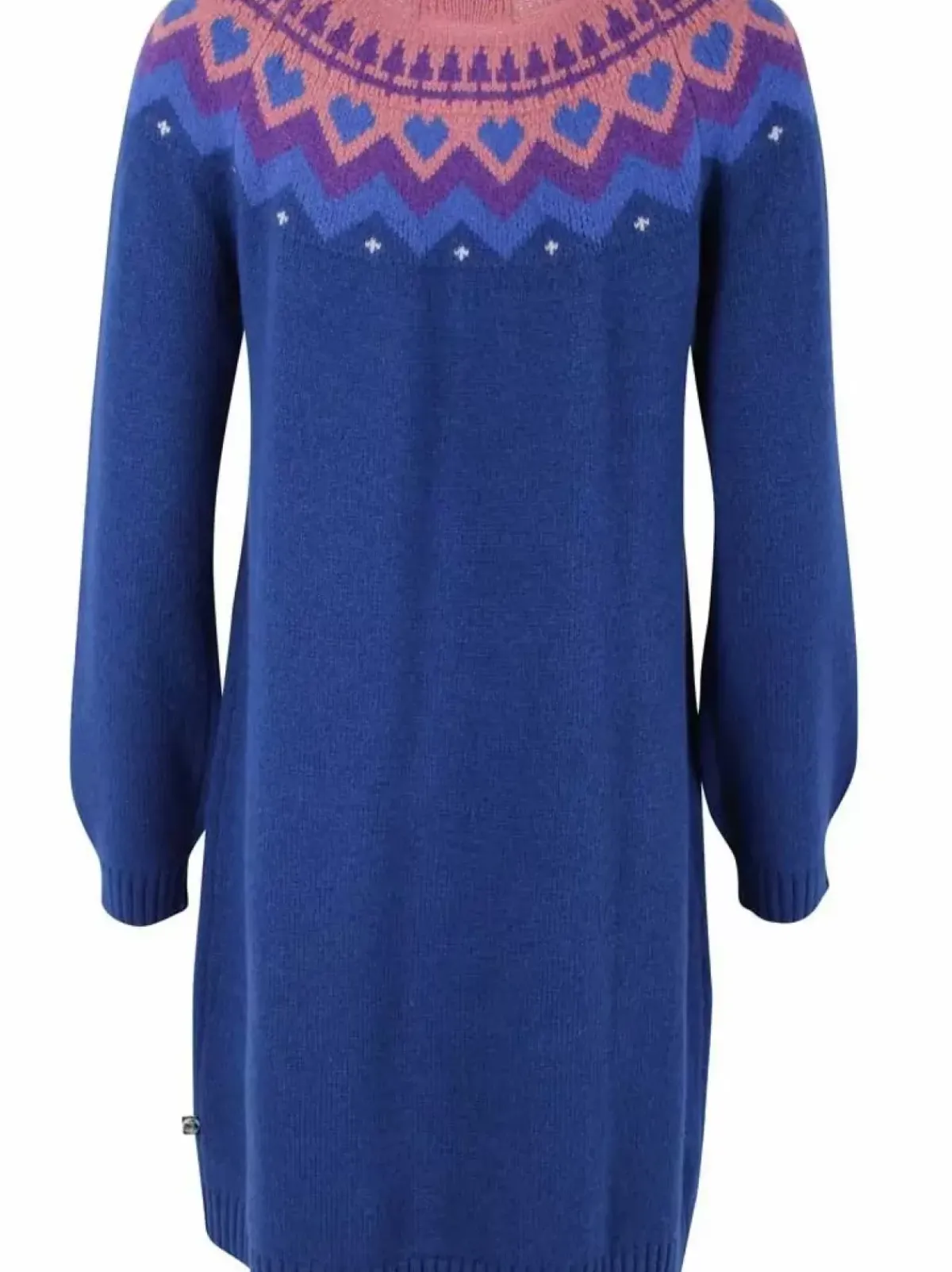 Danefæ Kleider>Danesukkertop Wool Sweater Dress Deep Marine