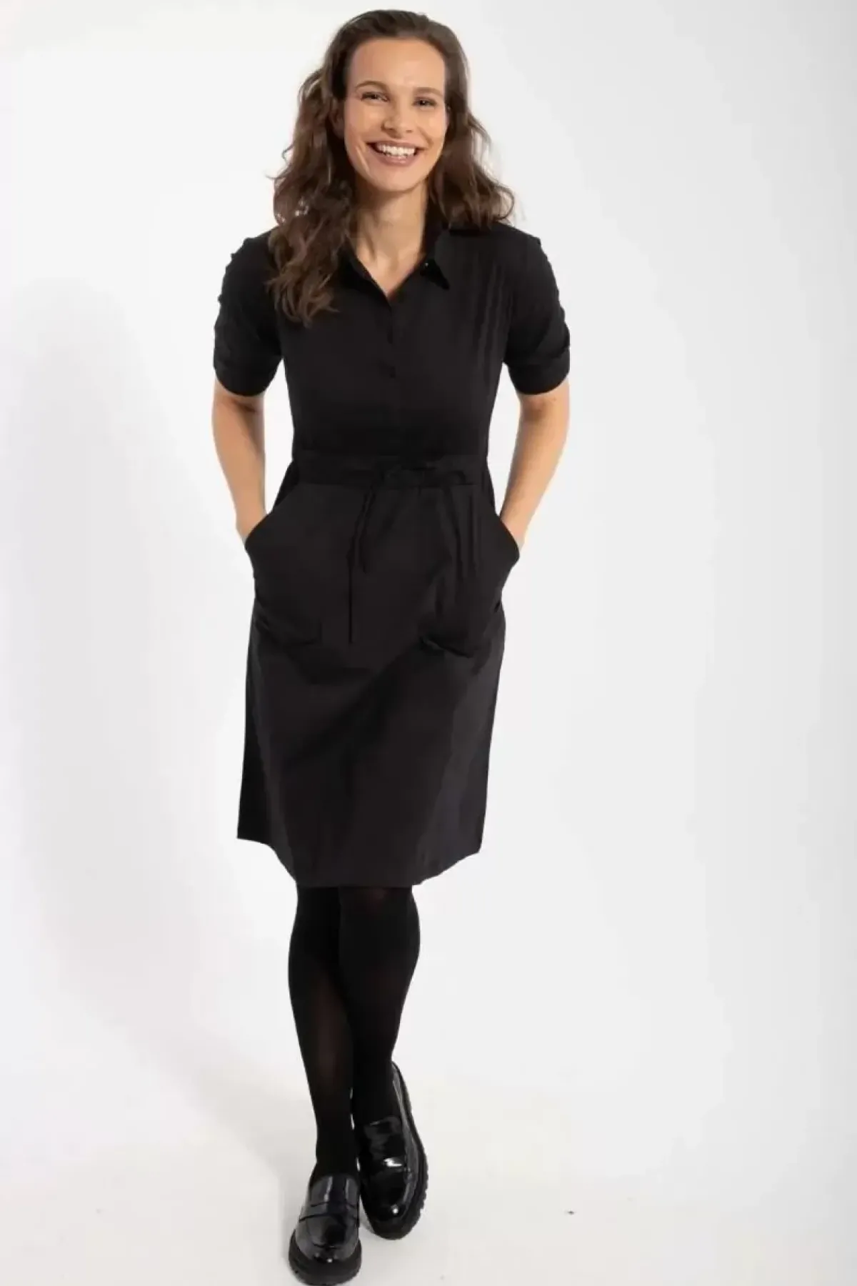 Danefæ Kleider>Danesusanne Poplin Dress Black