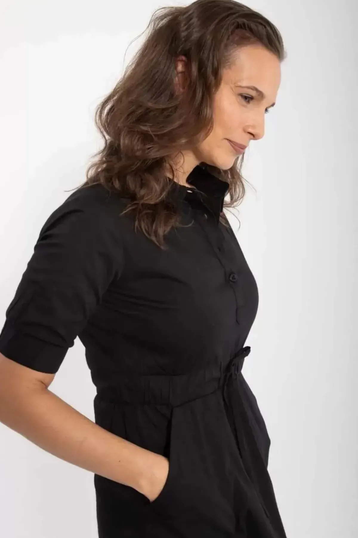 Danefæ Kleider>Danesusanne Poplin Dress Black