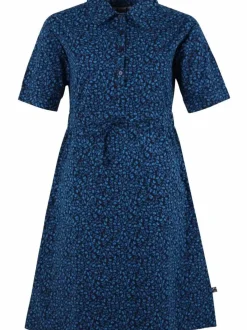 Danefæ Kleider>Danesusanne Poplin Dress Dusty Blue Fleurie