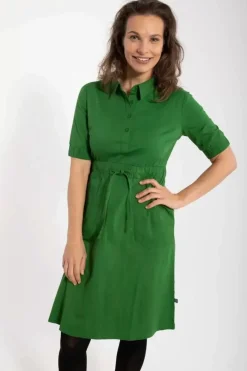 Danefæ Kleider>Danesusanne Poplin Dress Warm Khaki