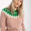 Danefæ Mützen/Hute>Danetop Beanie Powder Rose/Green