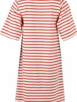 Danefæ Kleider>Danetrinidad Dress Chalk/Bright Red