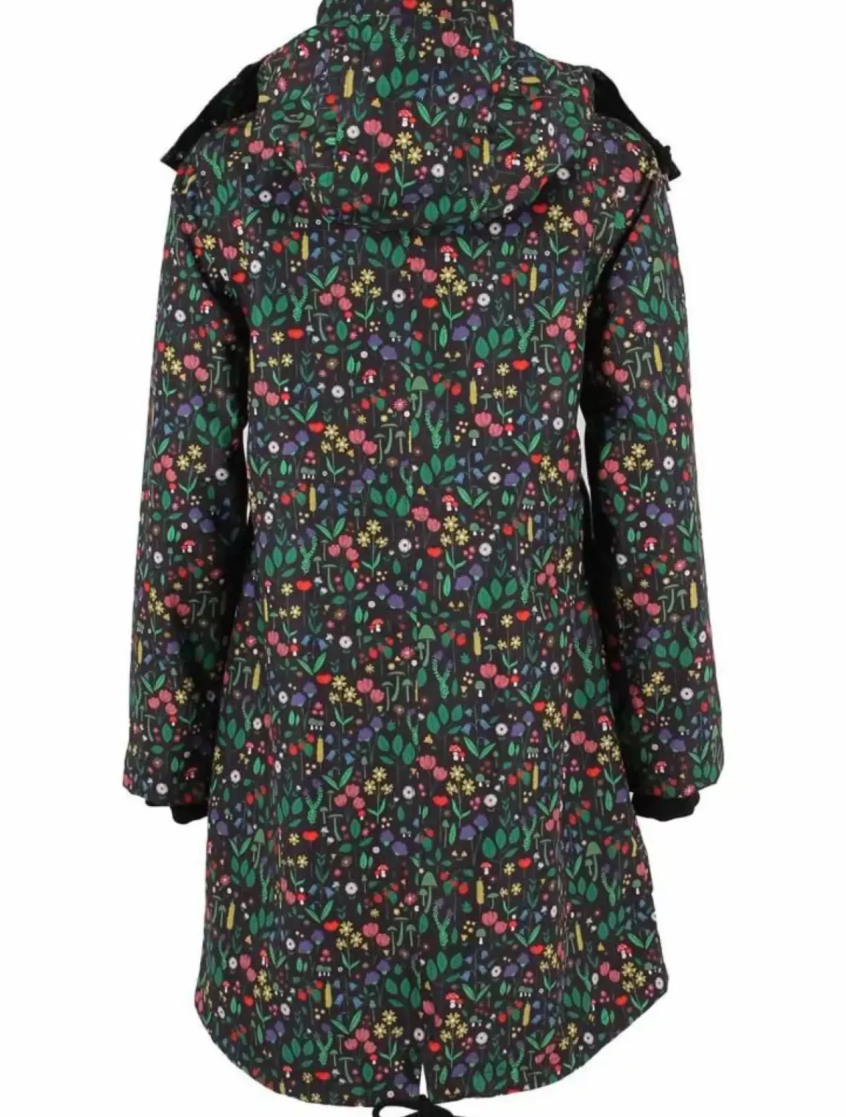 Danefæ Übergangsjacken>Daneturell Midseason Coat Black Botanical