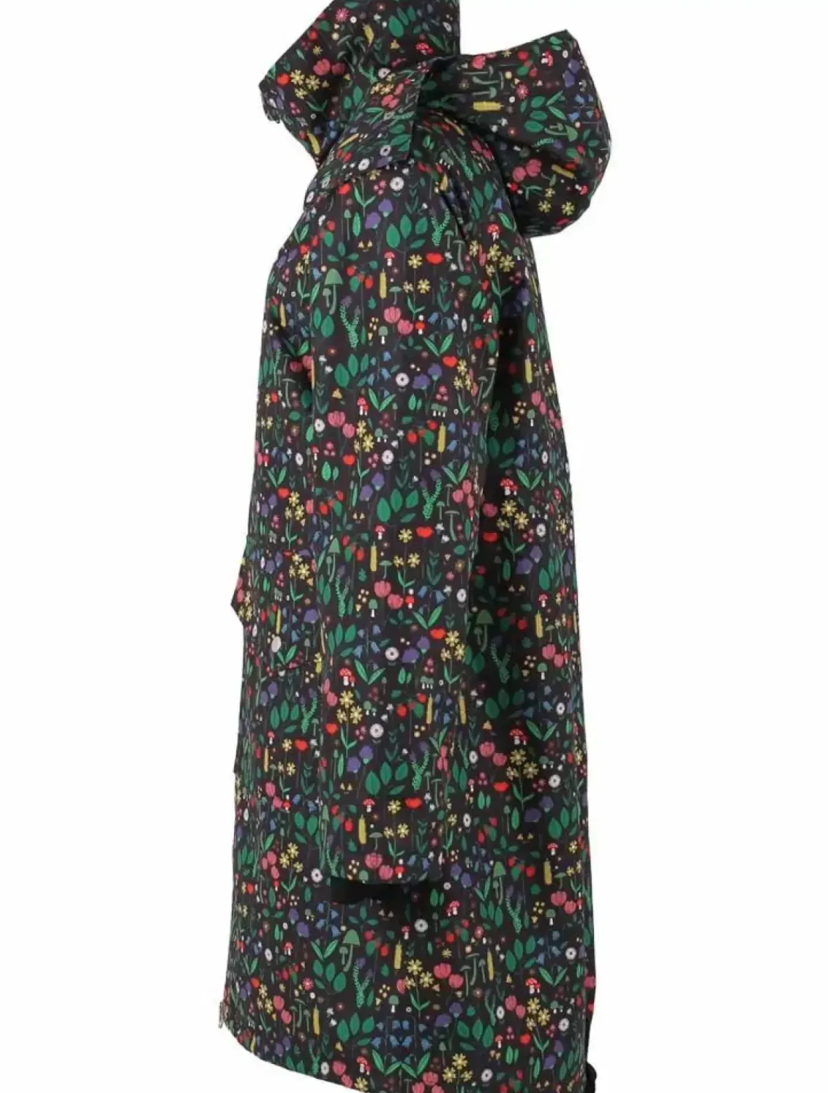 Danefæ Übergangsjacken>Daneturell Midseason Coat Black Botanical