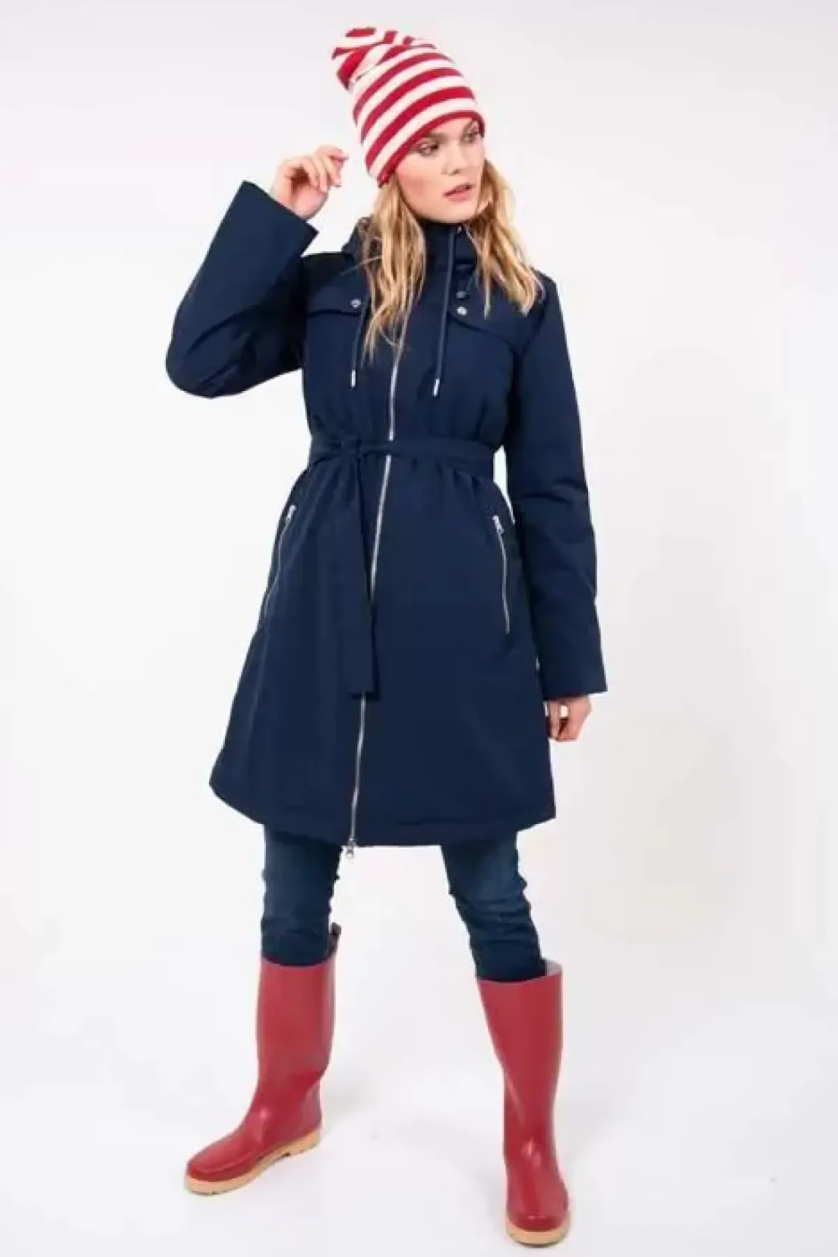 Danefæ Winterjacken>Danetyttebaer Winter Str Jacket Navy