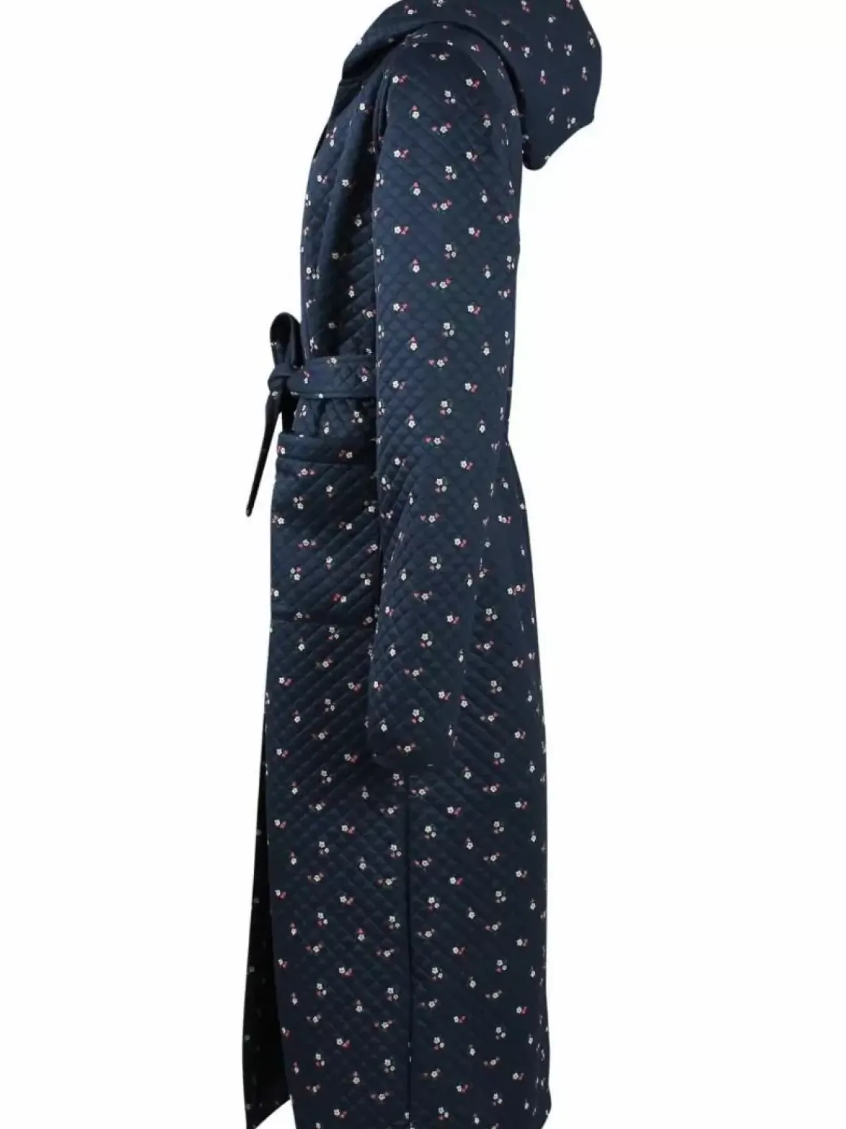 Danefæ Winter-Bademäntel>Daneviking Robe Navy Mini Flower