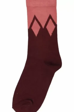 Danefæ Socken Und Strümpfe>Danewalk With Me Socks Berry Chocolate/Old Rose Icicles