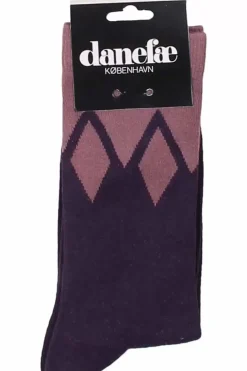 Danefæ Socken Und Strümpfe>Danewalk With Me Socks Black Mauve/Clay Viola Icicles