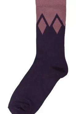 Danefæ Socken Und Strümpfe>Danewalk With Me Socks Black Mauve/Clay Viola Icicles