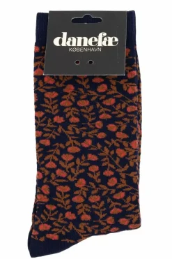 Danefæ Socken Und Strümpfe>Danewalk With Me Socks Deep Marine Fleurie