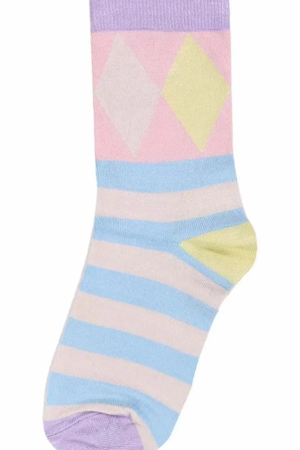 Danefæ Socken Und Strümpfe>Danewalk With Me Socks Lt Blue/Offwhite Diamonds