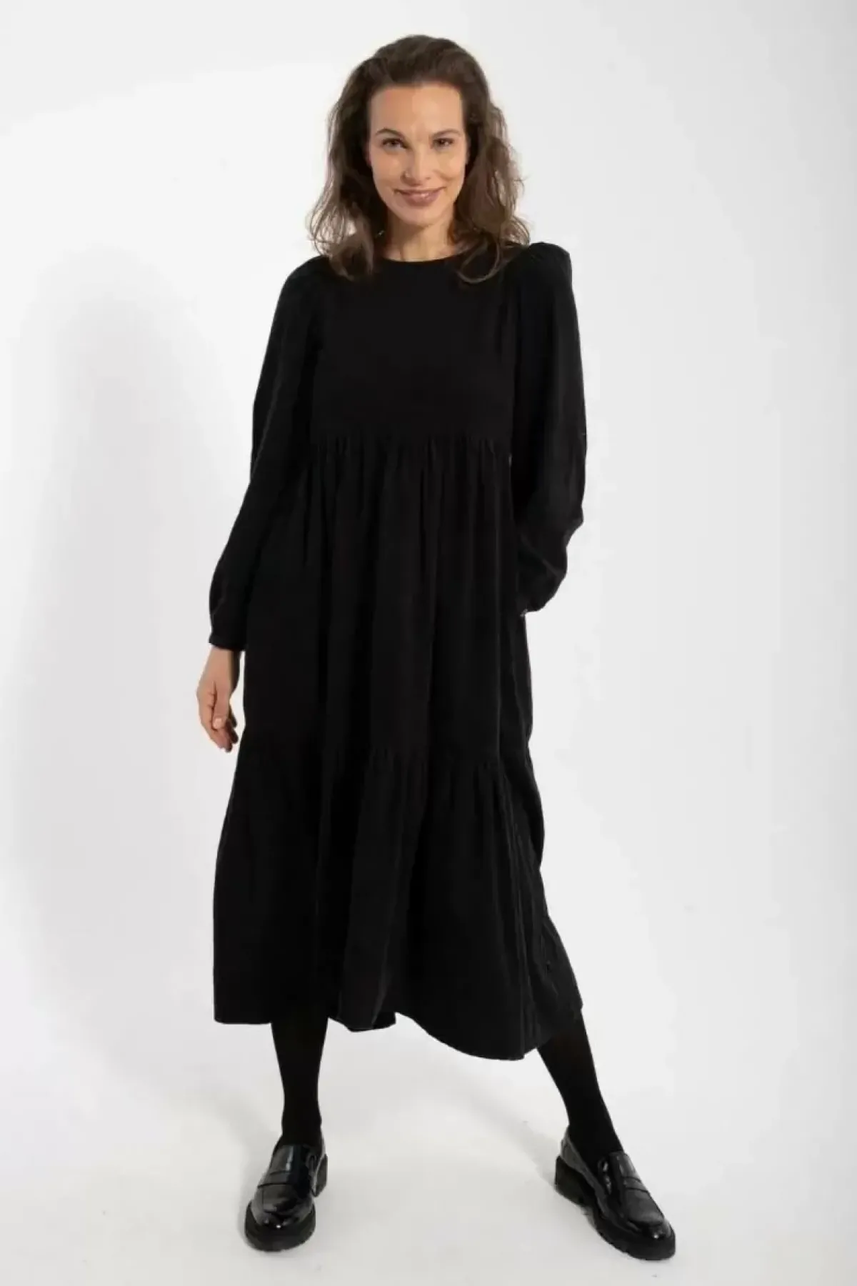 Danefæ Kleider>Danoktober Cord Dress Black