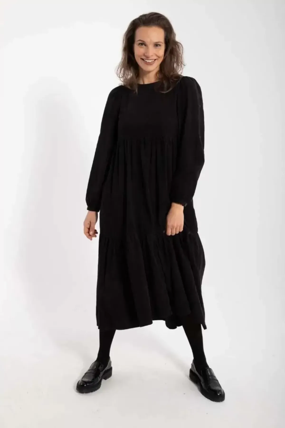 Danefæ Kleider>Danoktober Cord Dress Black