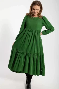Danefæ Kleider>Danoktober Cord Dress Fall Jungle
