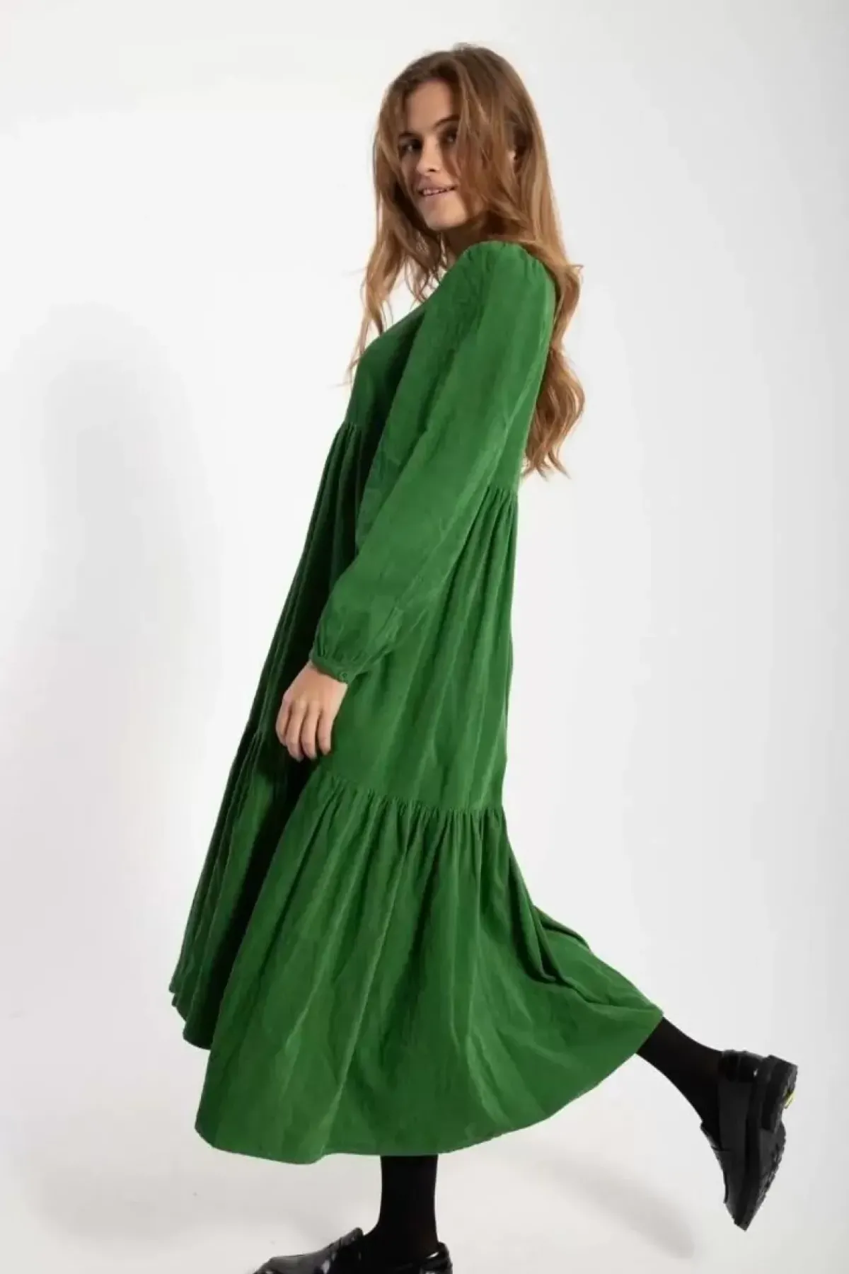 Danefæ Kleider>Danoktober Cord Dress Fall Jungle
