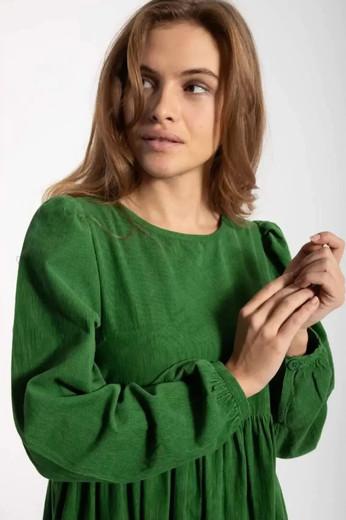 Danefæ Kleider>Danoktober Cord Dress Fall Jungle