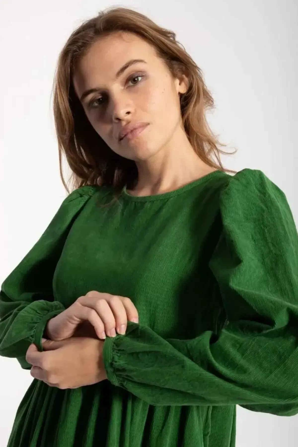 Danefæ Kleider>Danoktober Cord Dress Fall Jungle