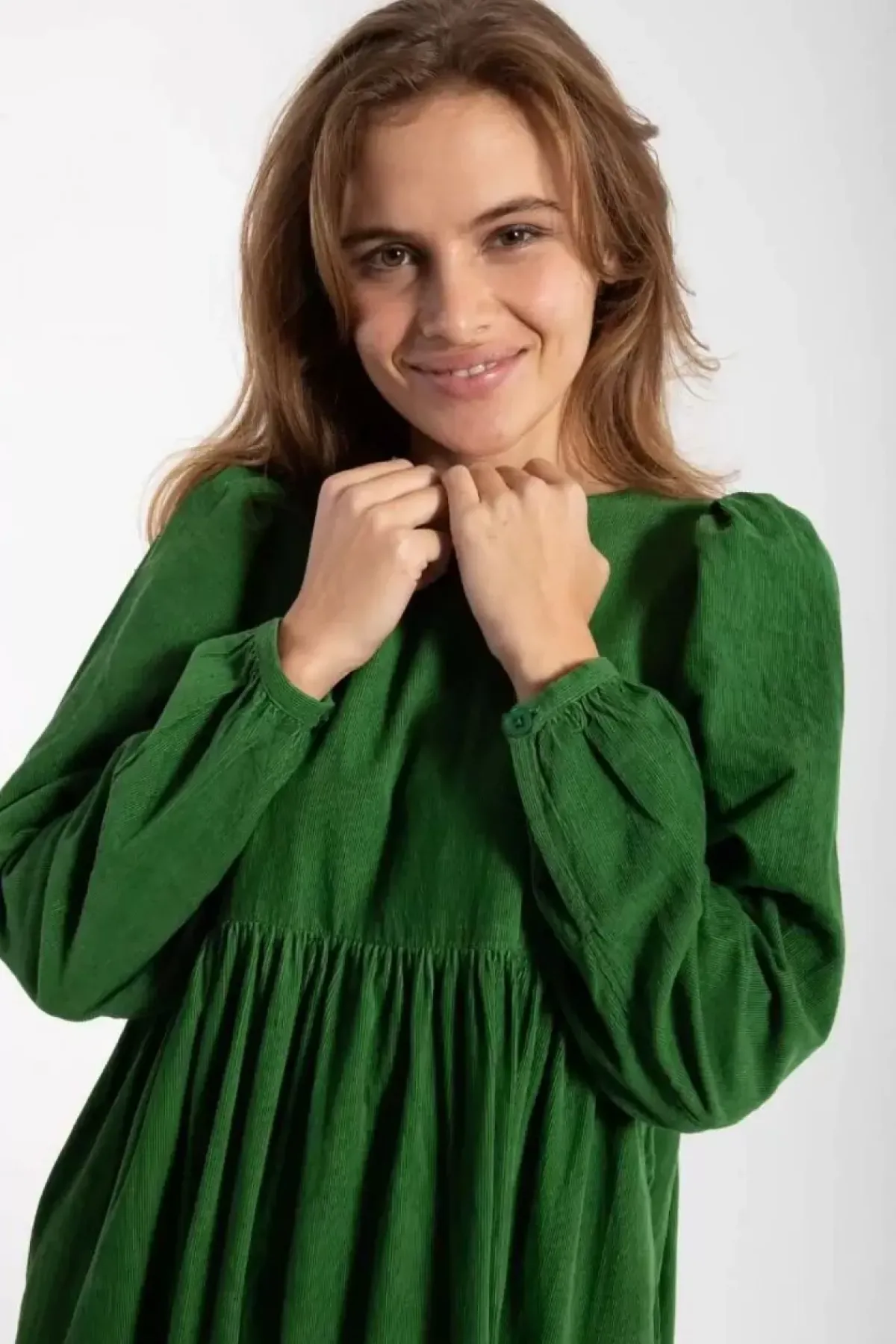 Danefæ Kleider>Danoktober Cord Dress Fall Jungle