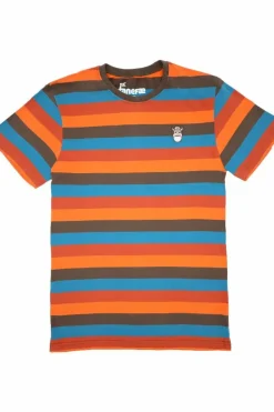 Danefæ T-Shirts>Drenge Tee Brown/Orange/Turkis/Rust