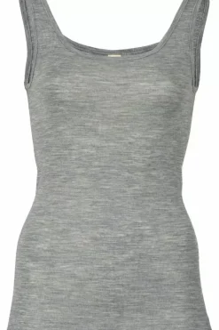 Danefæ Tops>Engel Wool Natur Ladies Tanktop Lt Grey Melange