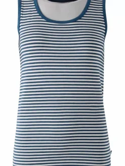 Danefæ Tops>Ess - Allinge Wool Top Stone Blue/Chalk