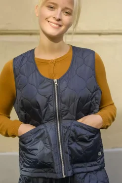 Danefæ Thermokleidung>Ess - Anholt Midlayer Thermo Vest Navy