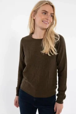 Danefæ Strickwaren>Ess - Bliss Merino Sweater Marsh Khaki