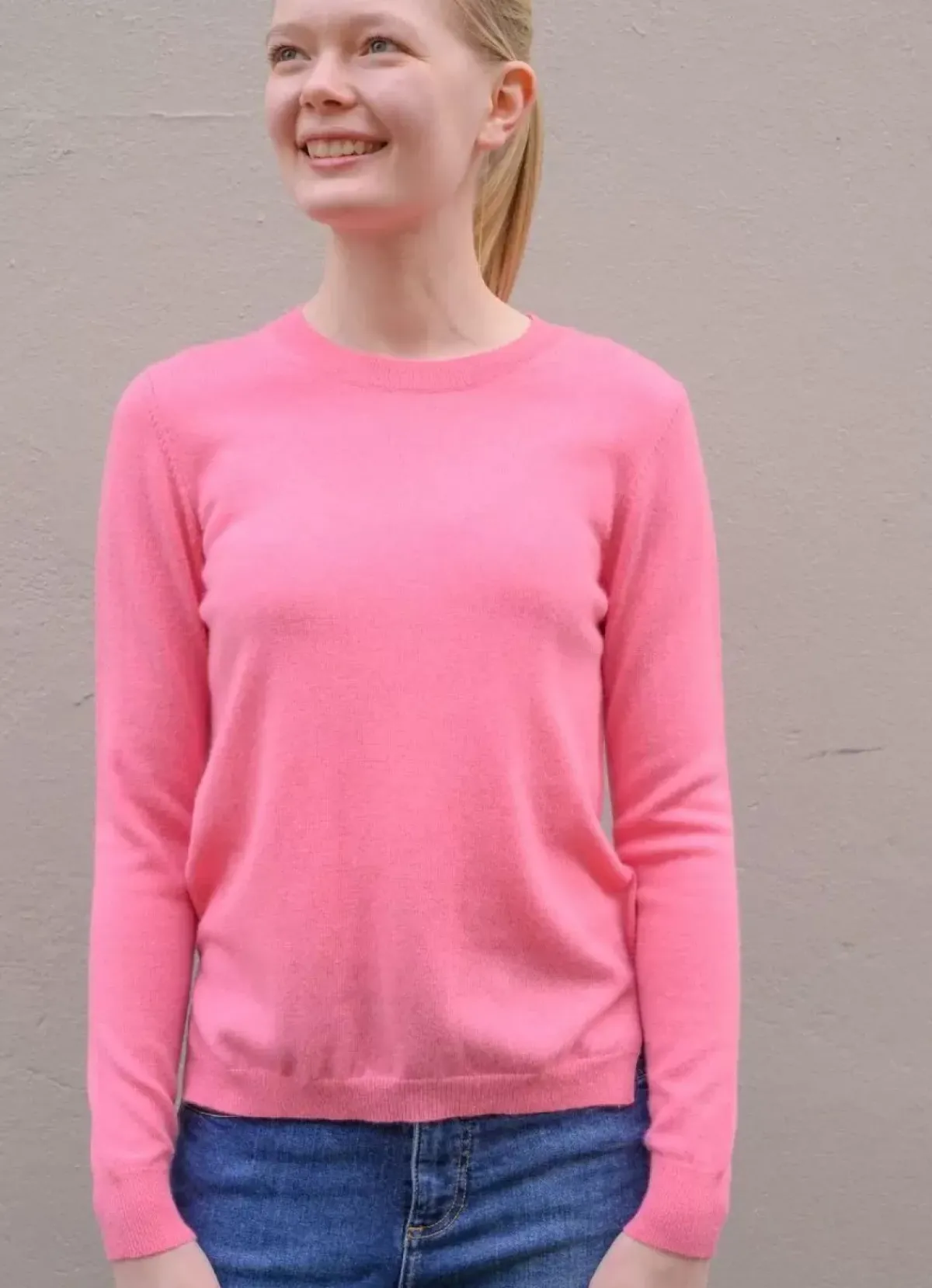 Danefæ Strickwaren>Ess - Cashmere Kiss Sweater Pink Sorbet